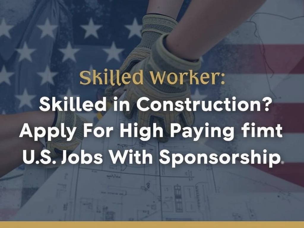 Build Your Future: $76,000+ Construction Jobs with Visa Sponsorship in the USA
