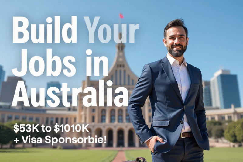 Australia Government Jobs for Foreigners with Visa Sponsorship: APPLY NOW & Earn $53,000 – $109,000