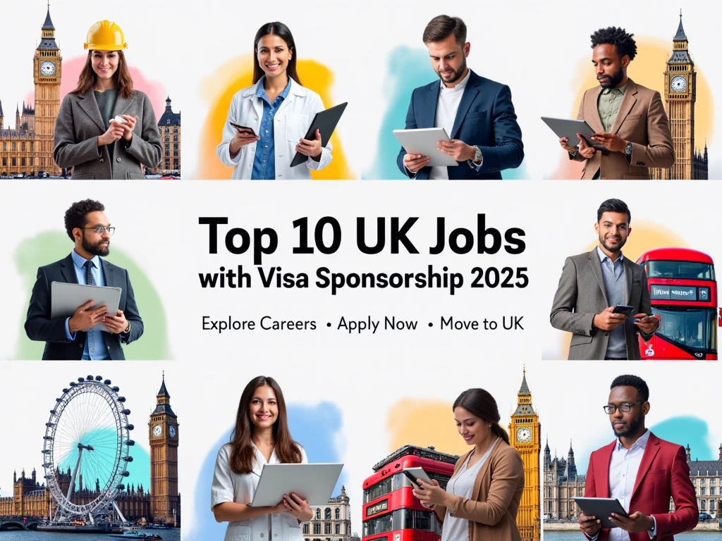 Top 10 UK Jobs with Visa Sponsorship