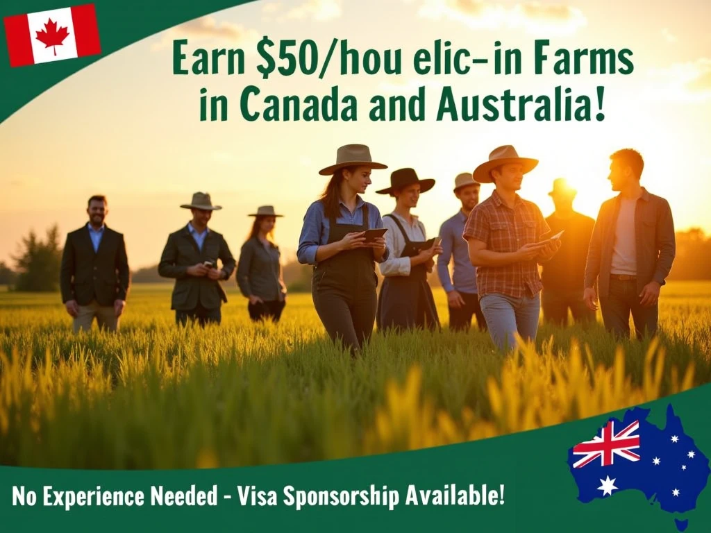 $50 Per Hour Farming Jobs in Canada for Foreigners: Apply Now!