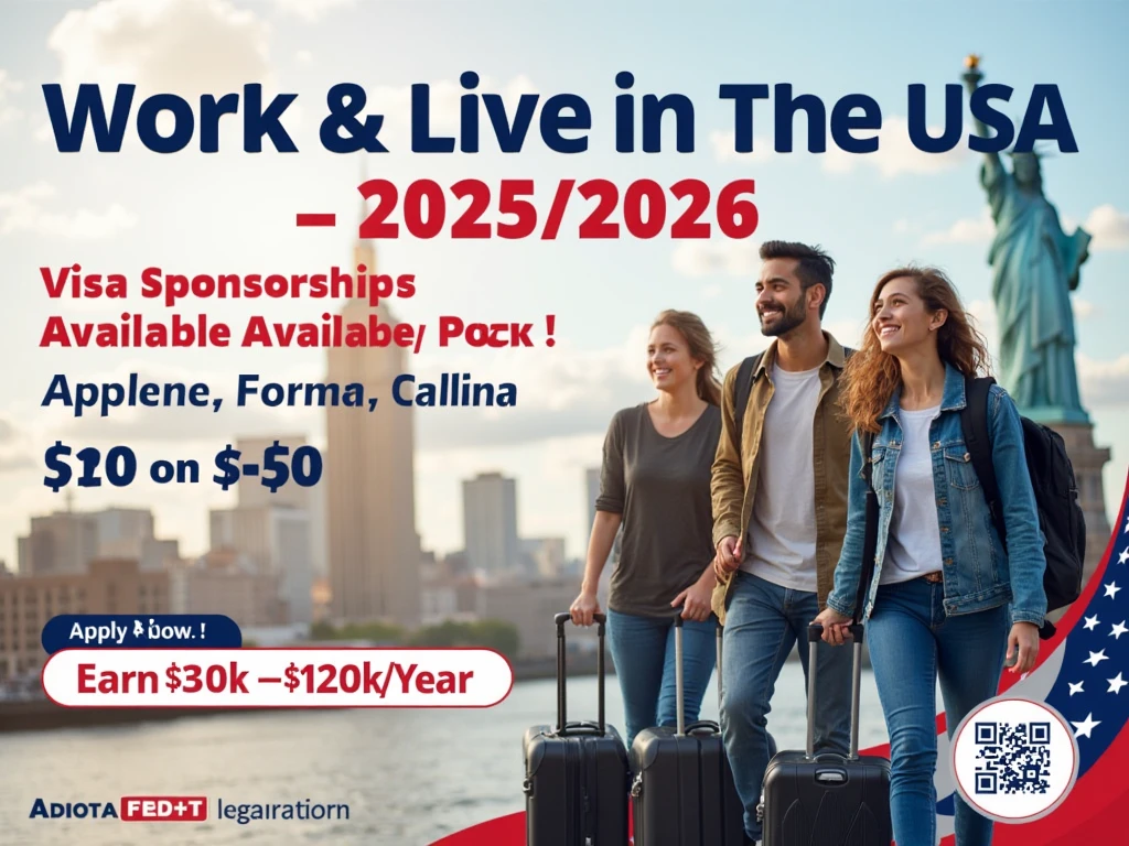 US Visa Sponsorship Opportunities in 2025/2026 – Apply Now